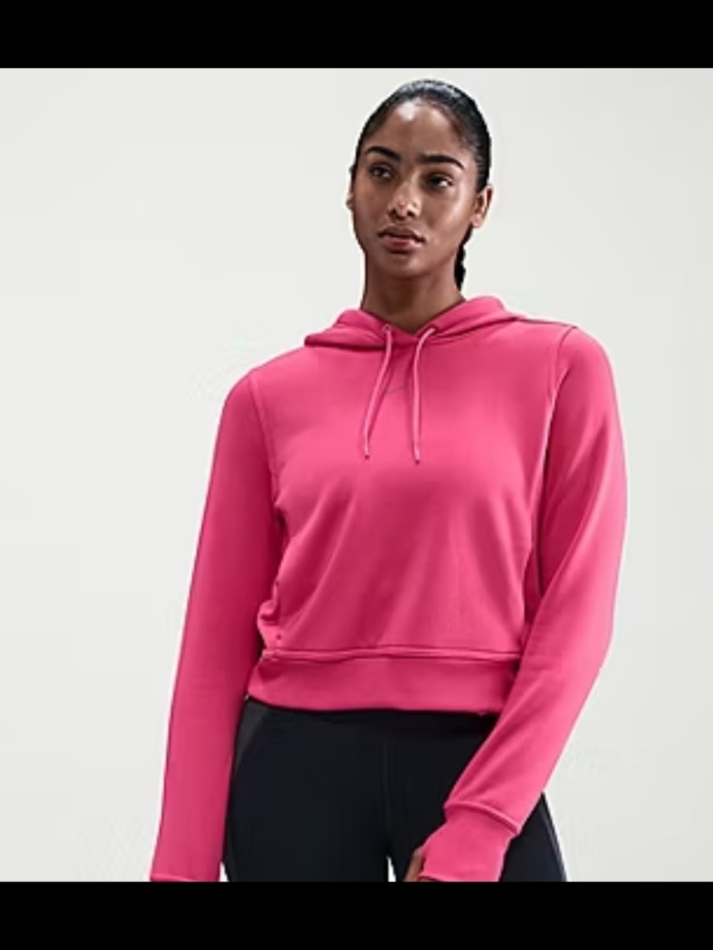 Nike Therma-FIT One Women’s Cropped Pullover Hoodie FB5210-666 Pink Large